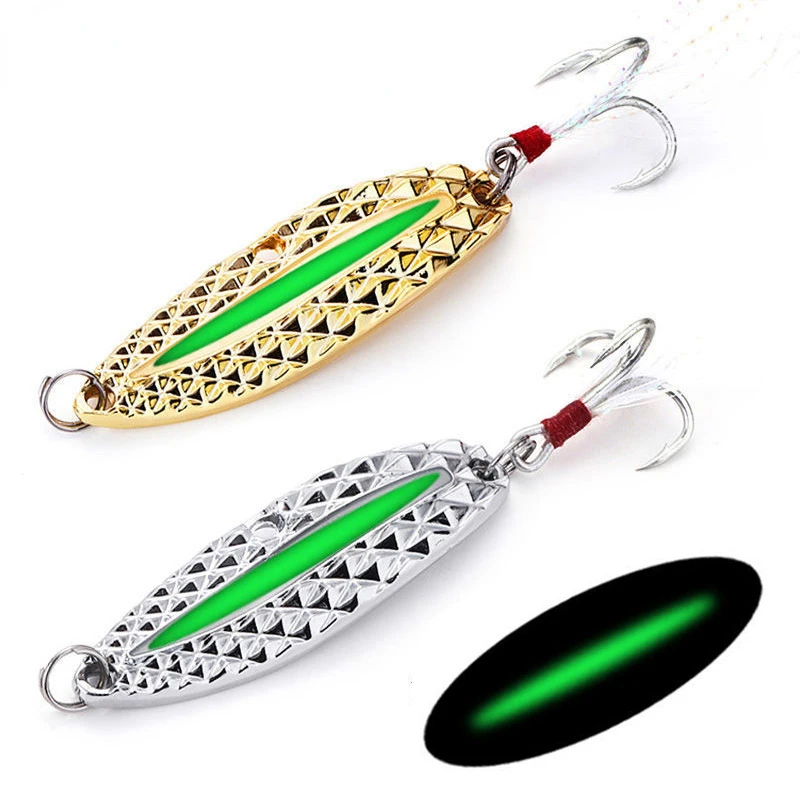 1PC Metallo Luminoso Spinner C - Fishing Hook Treble recensione e prezzo